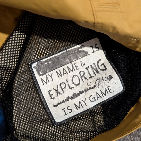 The North Face Mustard Yellow and Black Hooded Dryvent Antora Rain Jacket - 4T - Picture 10 of 12